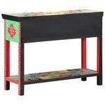 Table Console Multicolore 100x30x75 cm en Bois Massif de Mangue vidaXL