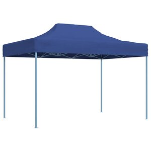 vidaXL Tente de réception pliable professionnelle 3x4 m Acier Bleu