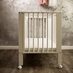 tiSsi Lit d'enfant pliable Blanc