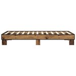 vidaXL Cadre de lit Bois ancien 80 x 200 cm Bois d'ingénierie
