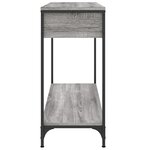 vidaXL Table console sonoma gris 100x34 5x75 cm bois d'ingénierie