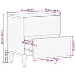 vidaXL Table de chevet 40x33 5x46 cm bois de manguier solide