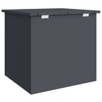 vidaXL Boîte de Rangement Extérieure Anthracite 55 x 50.5 x 50 cm