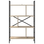 vidaXL Étagère Chêne Sonoma 75 x 30 x 123 5 cm Bois d'ingénierie