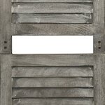 vidaXL Cloison de séparation 4 panneaux Gris 143x166 cm Bois solide