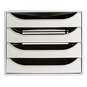 Module De Classement Ecobox Office 4 Tiroirs - Gris - Exacompta