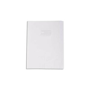 Protège-cahier Grain cuir 20/100ème 21x29,7 Blanc CALLIGRAPHE