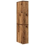 vidaXL Armoire de salle de bain étroite avec roulettes vieux bois