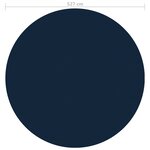 vidaXL Film solaire de piscine flottant PE 527 cm Noir et bleu