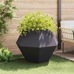 vidaXL Jardinière 2 Pièces Anthracite 100 x 100 x 80 cm Acier