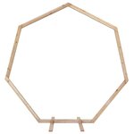 vidaXL Arche de mariage Marron Clair 221 x 92 x 216 cm