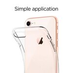 Spigen Coque pour iPhone Se 2020 / 8 / 7 [Liquid Crystal] Protection transparente, Souple et Fine (042CS20435)