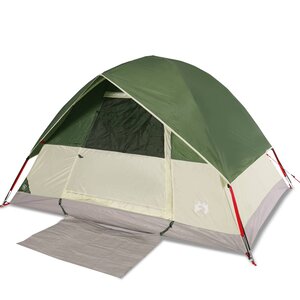 vidaXL Tente de camping à dôme 2 personne vert imperméable