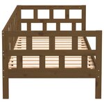 vidaXL Lit de jour sans matelas marron miel bois pin massif 80x200 cm