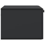 vidaXL Meuble TV mural Noir 59 5 x 41 x 30 cm Bois d'ingénierie