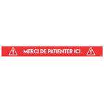 2 Stickers sol marquage - Bande rectangulaire