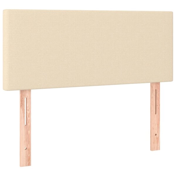 vidaXL Tête de lit Crème 80x5x78/88 cm Tissu