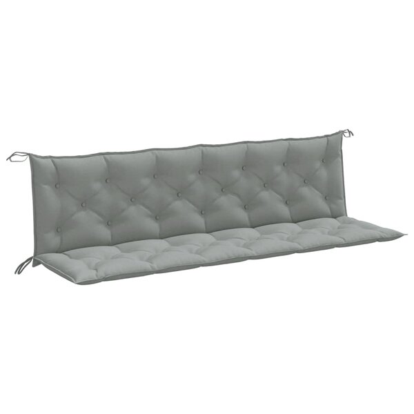 vidaXL Coussins de banc de jardin lot de 2 gris clair mélangé tissu
