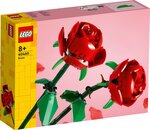LEGO Botanicals Les roses 40460 - 2 fleurs rouges tiges réglables