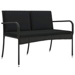 vidaXL Ensemble de jardin avec coussin acier