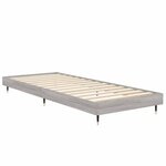 vidaXL Cadre de lit sonoma gris 75x190 cm bois d'ingénierie