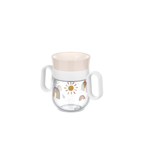 Mepal 108018065245 - Gobelet 360°  Mio 200 ml - Sunshine & Rainbow