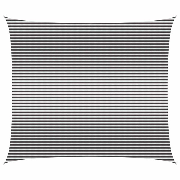 vidaXL Voile d'ombre 6 x 7 m HDPE Rectangulaire Anthracite et blanc