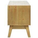 vidaXL Meuble TV Marron sculpté 120x30x42 cm Bois