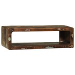 vidaXL Meuble TV Multicolore 80x30x25 cm en bois massif récupéré