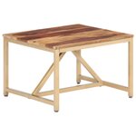 vidaXL Table d'appoint 60x60x40 cm Bois massif