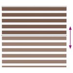 vidaXL Store zèbre marron 165x100cm largeur du tissu 160 9cm polyester