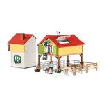 SCHLEICH - Figurine 42407 Ferme avec étable et animaux