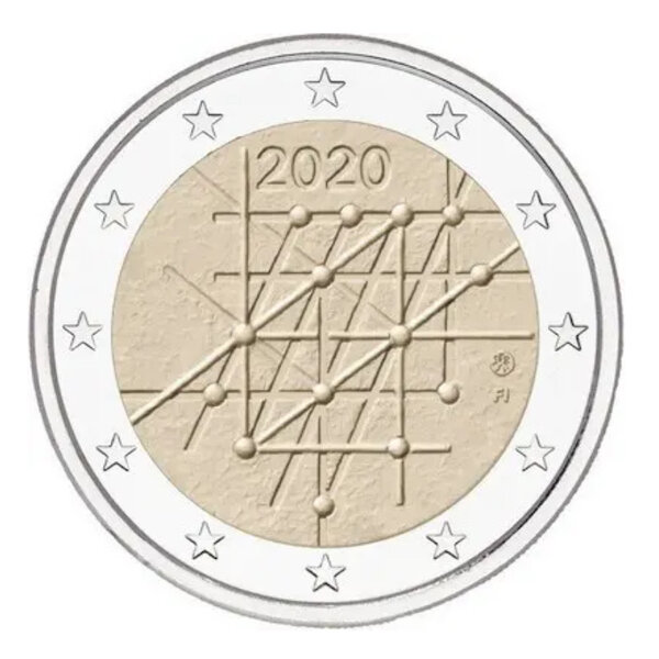 2 euros commémorative Finlande 2020 - Université de Turku.