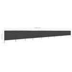 vidaXL Paravent 9 panneaux Tissu 1200 x 80 cm Anthracite