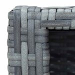 vidaXL Marche de spa Gris Résine tressée 92 x 45 x 25 cm