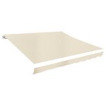 vidaXL Toit d'auvent Toile Crème 6x3 m (Cadre non inclus)