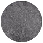 vidaXL Dessus de table Gris Ø50x2 5 cm Marbre
