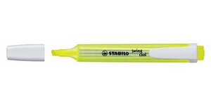 Blister de 1 Surligneur de poche SWING COOL Pointe Biseautée 1 - 4 mm - jaune STABILO