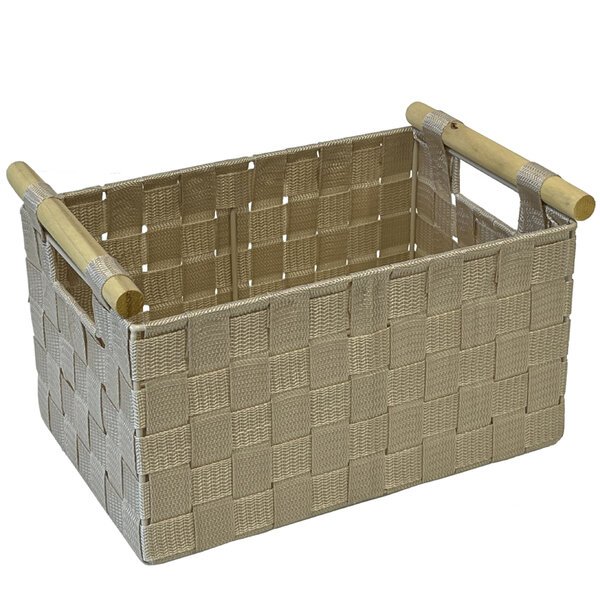 Panière déco en polypropylène tressé 30 cm