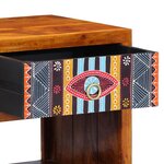 vidaXL Buffet Multicolore 40 x 35 x 45 cm Bois d'acacia massif