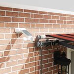 vidaXL Auvent Rétractable with orange et marron 500 × 300 cm tissu