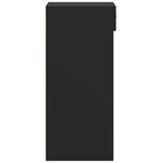 vidaXL Buffet noir 50x42 5x93 cm bois d'ingénierie