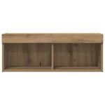 vidaXL Meuble TV chêne artisanal 80 x 30 x 30 cm Bois d'ingénierie