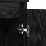 vidaXL Buffet Chêne noir 35 x 60 x 70 cm Bois d'ingénierie