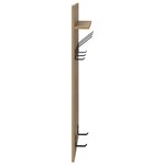 vidaXL Porte-manteau mural chêne artisanal 90 x 40 x 10 cm