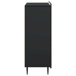 vidaXL Armoire à tiroirs 66 x 34 5 x 92 cm Bois d'ingénierie Noir