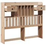vidaXL Tête de lit avec rangement 135 cm bois massif de pin