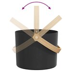 vidaXL Ensemble d'accessoires de sauna 4 Pièces Noir