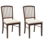 vidaXL Chaises de salle à manger 2 Pièces Marron Clair 50 x 52 5 x 91 cm