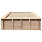 vidaXL Cadre de lit Marron 90 x 200 cm Bois massif en pin